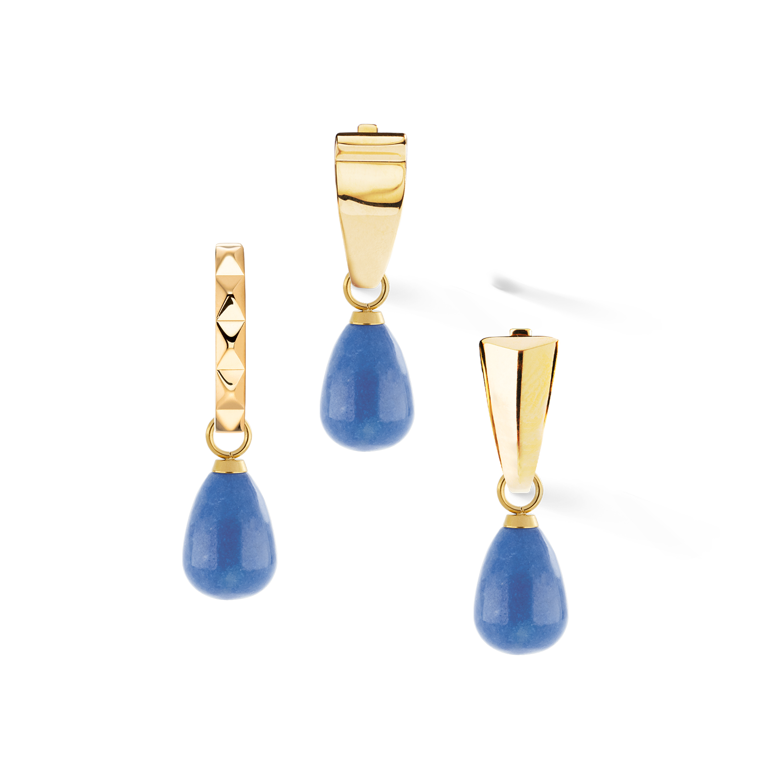 EAR ME UP Charm Gocce Oro-Blu