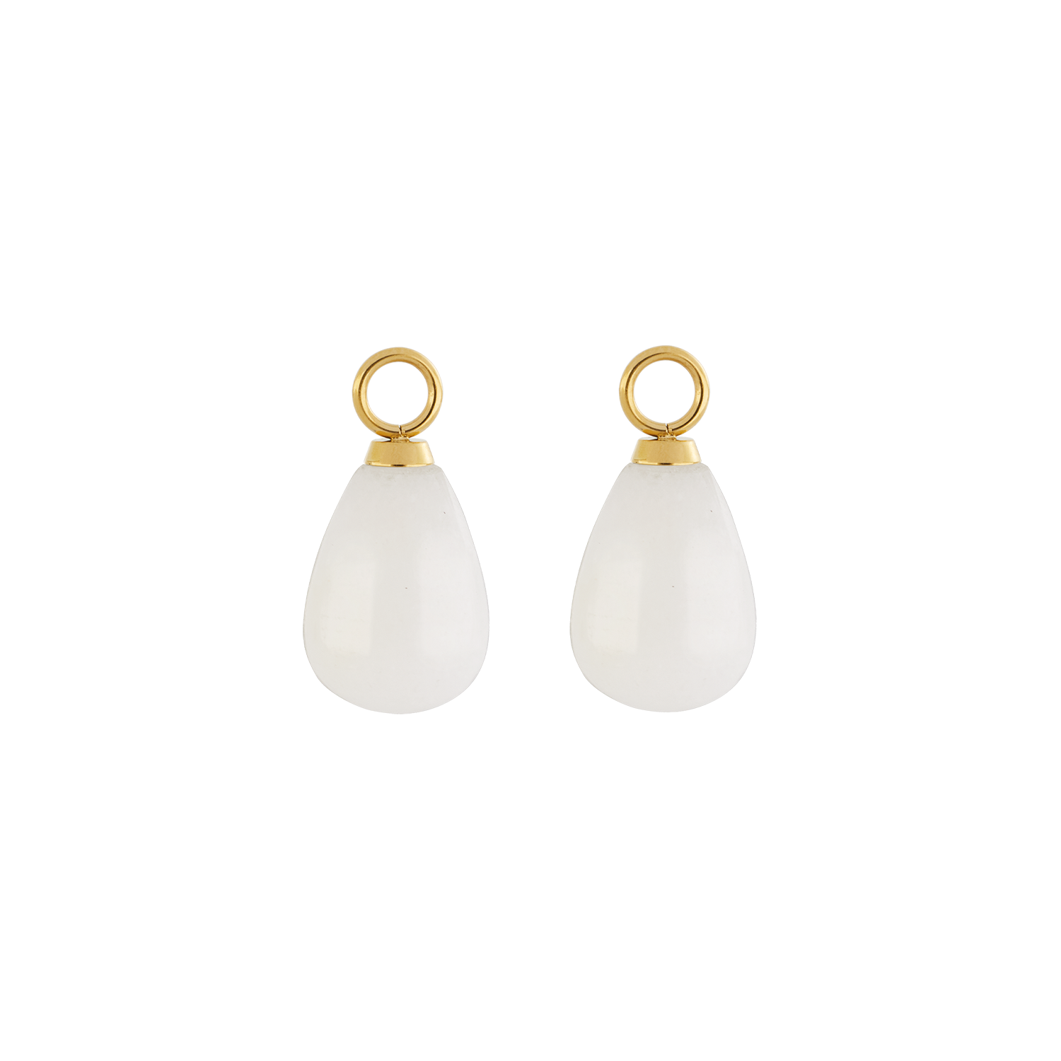 EAR ME UP Charm Gocce Oro-Bianco