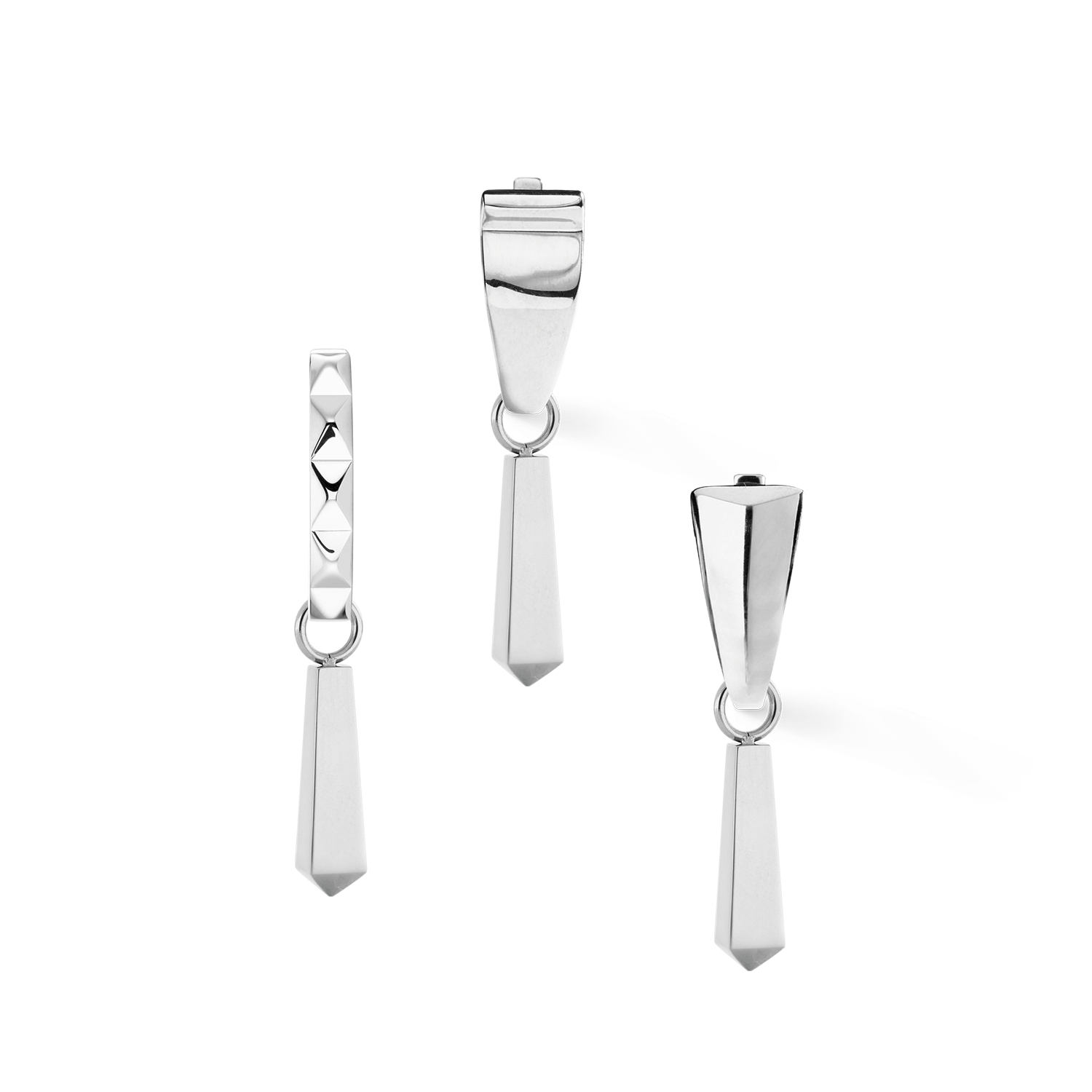 EAR ME UP Charm Obelisco Argento