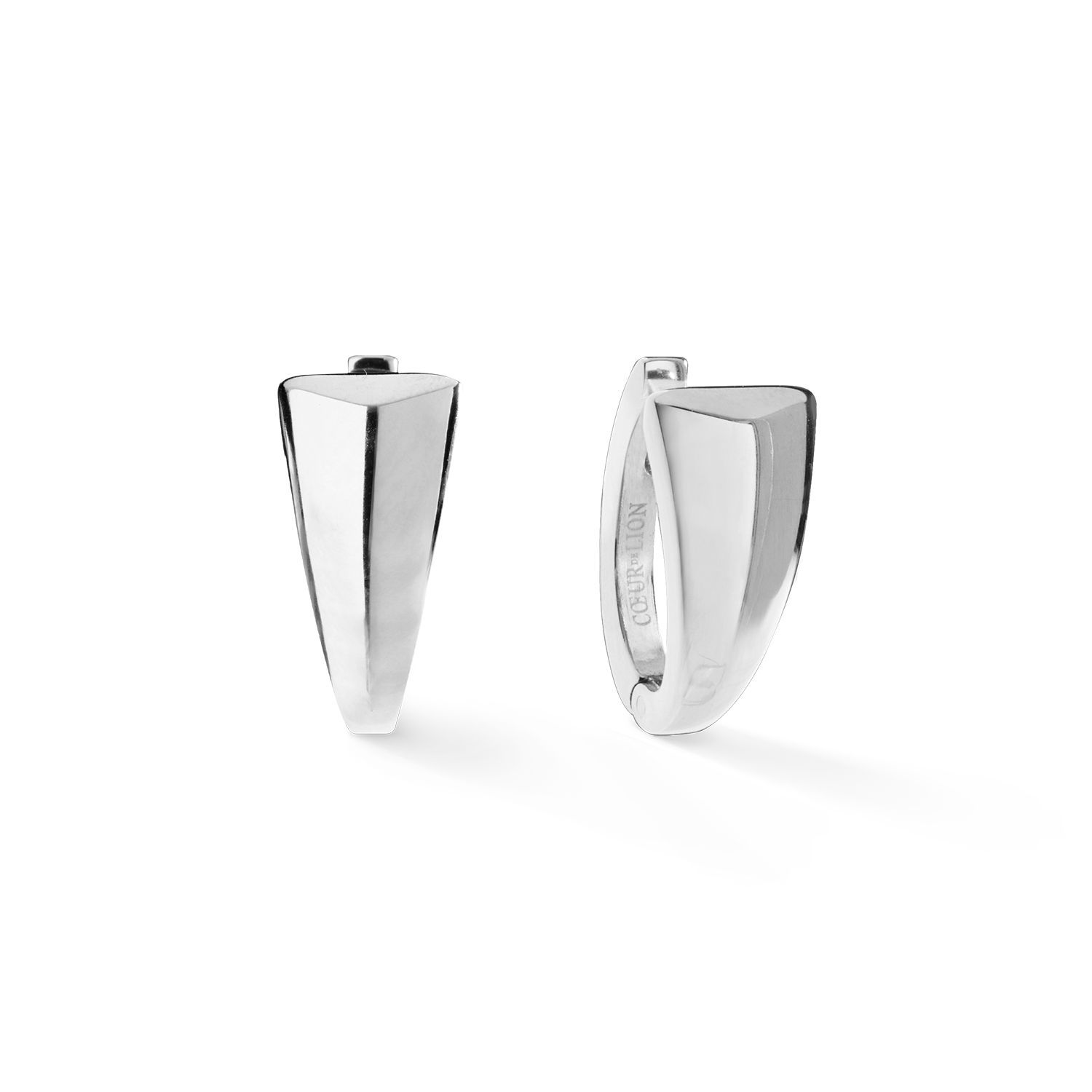 EAR ME UP Creole Tapered Argento