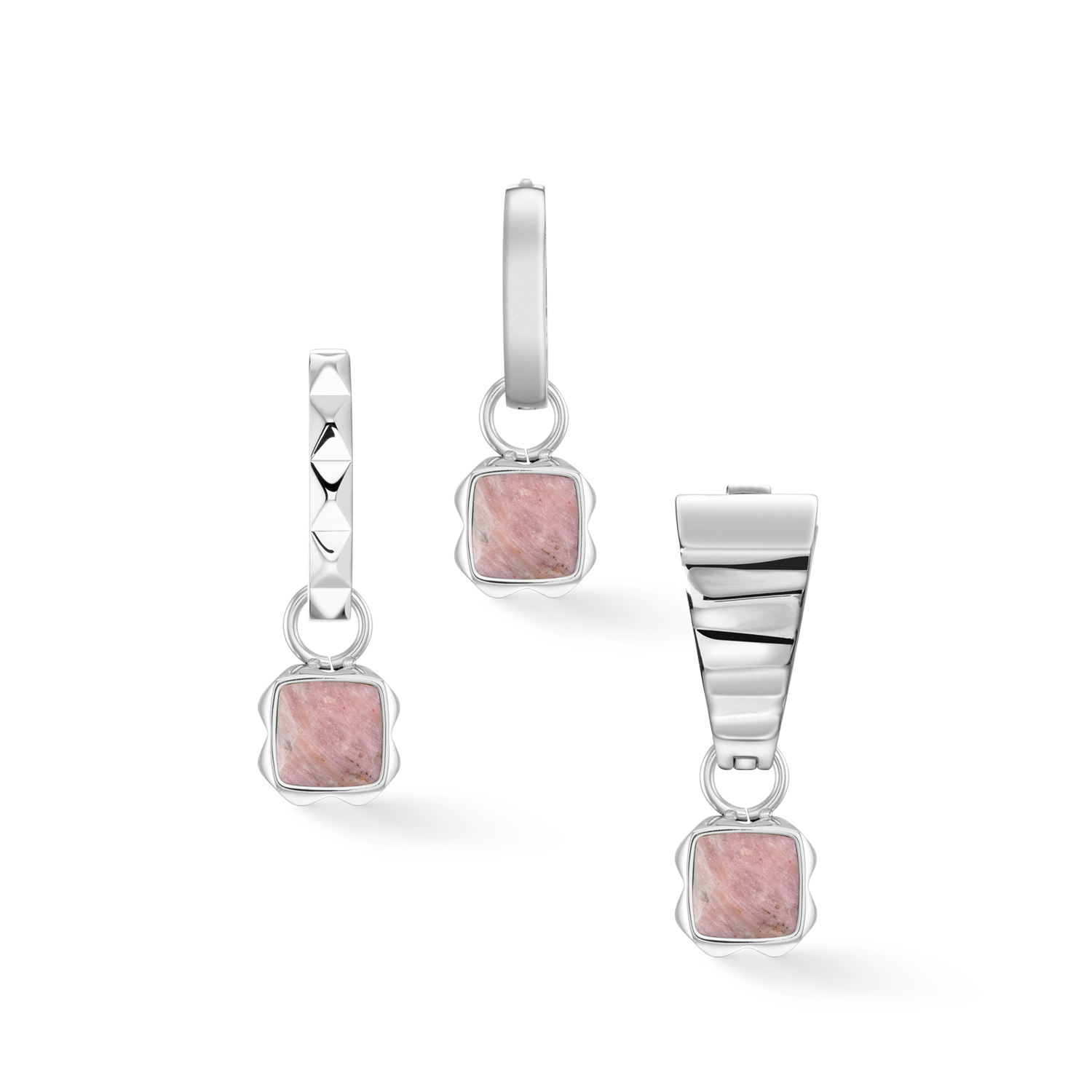 Pietra Di Nascita luglio Orecchini Rodocrosite Argento – COEUR DE LION Pietra Di Nascita luglio Orecchini Rodocrosite Argento – COEUR DE LION