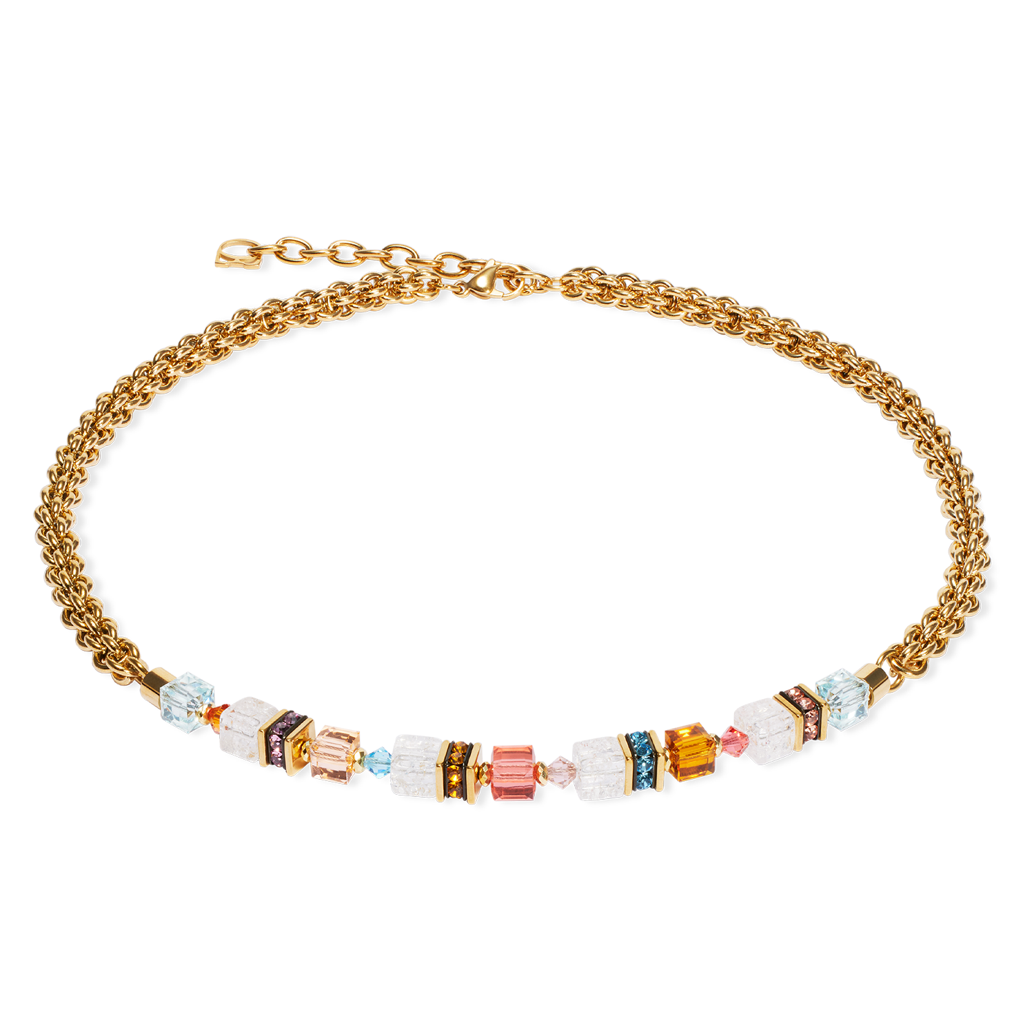 Collana GeoCUBE® Fusion Summer oro-sunset