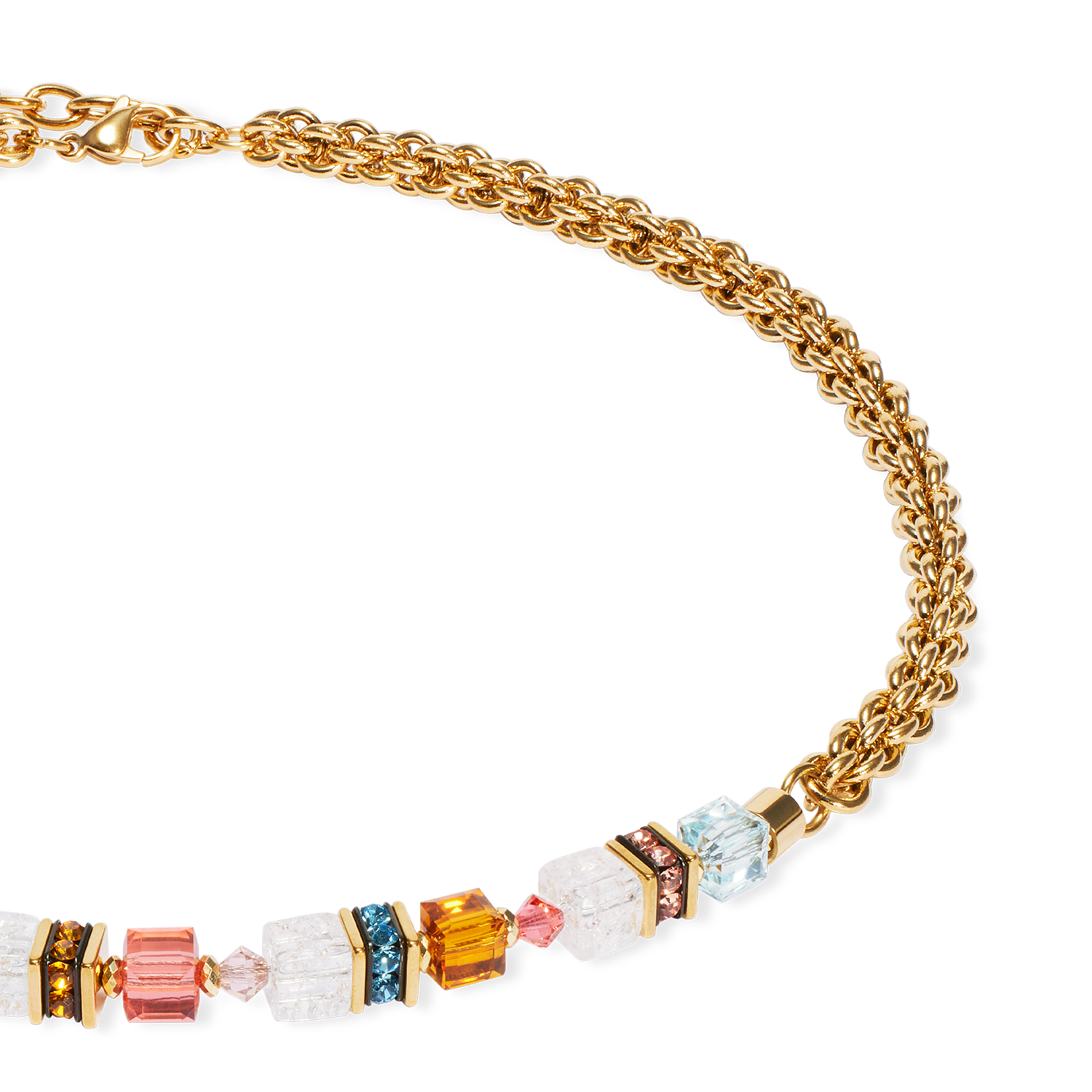 Collana GeoCUBE® Fusion Summer oro-sunset