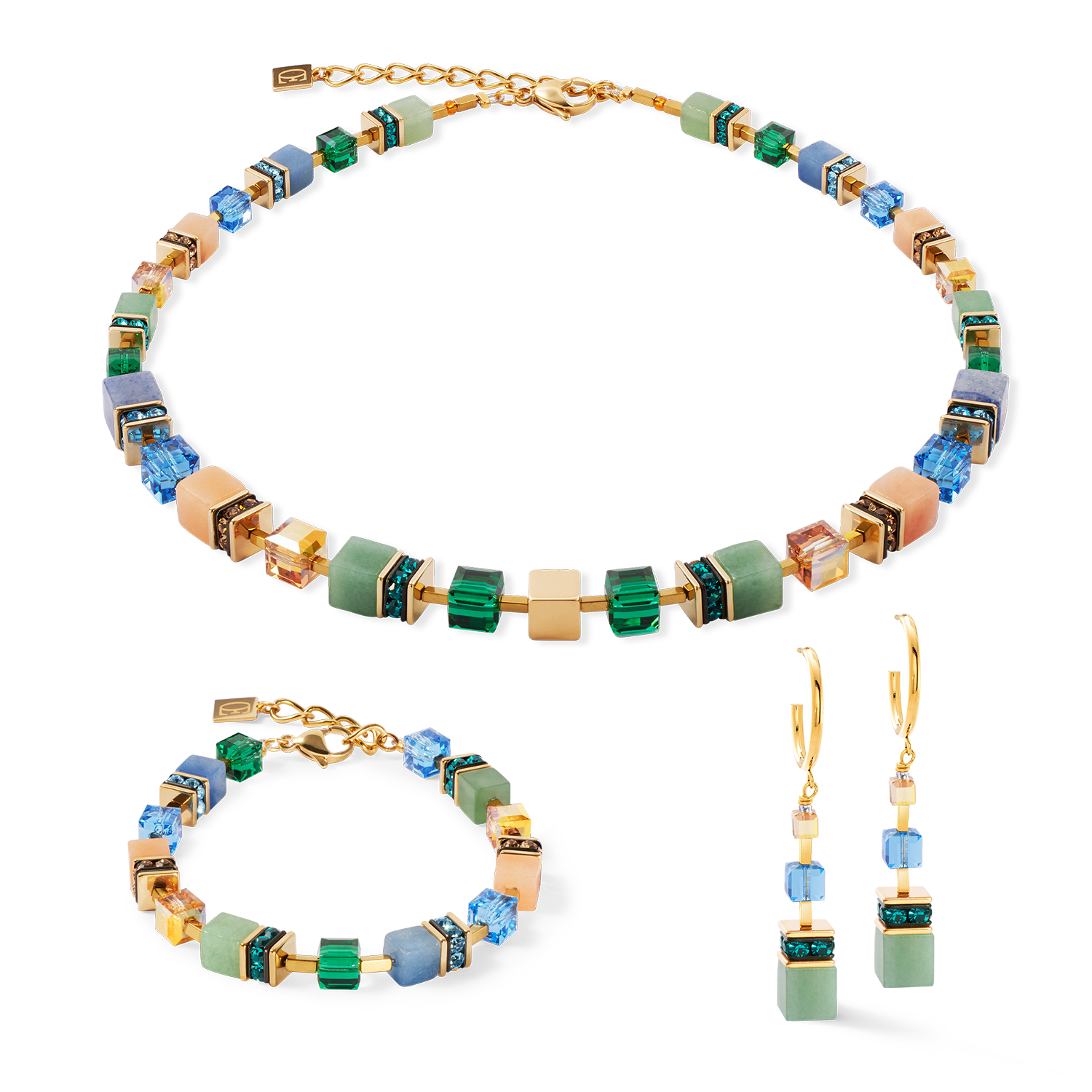 Collana GeoCUBE® Precious Statement oro-spring