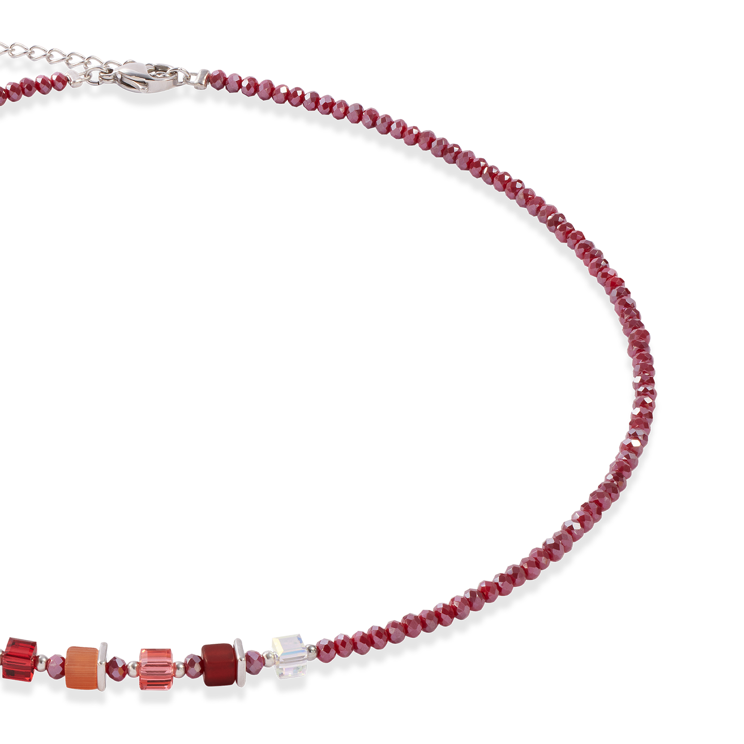 Joyful Colours Update Collana argento-rosso