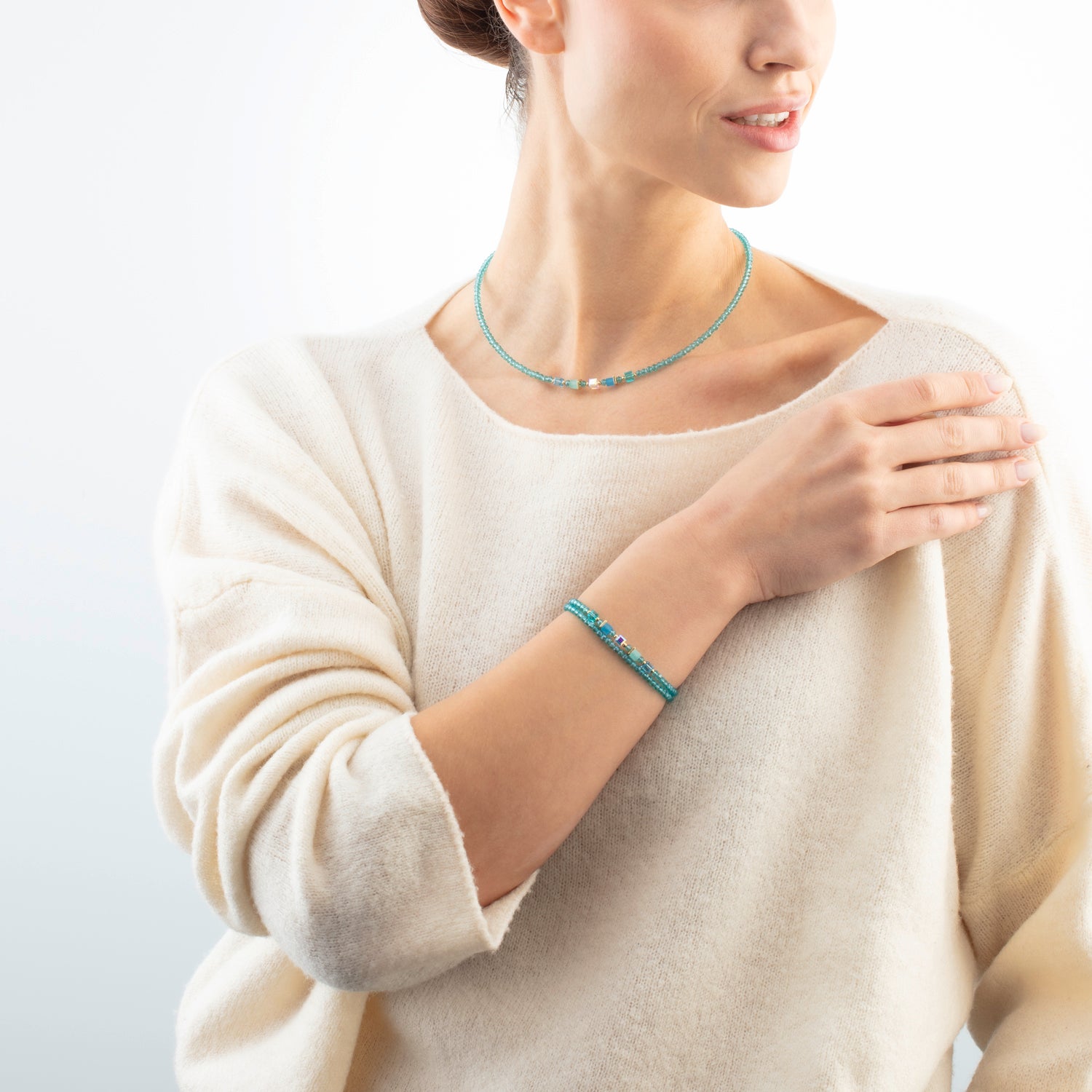 Joyful Colours Update Collana oro-turchese