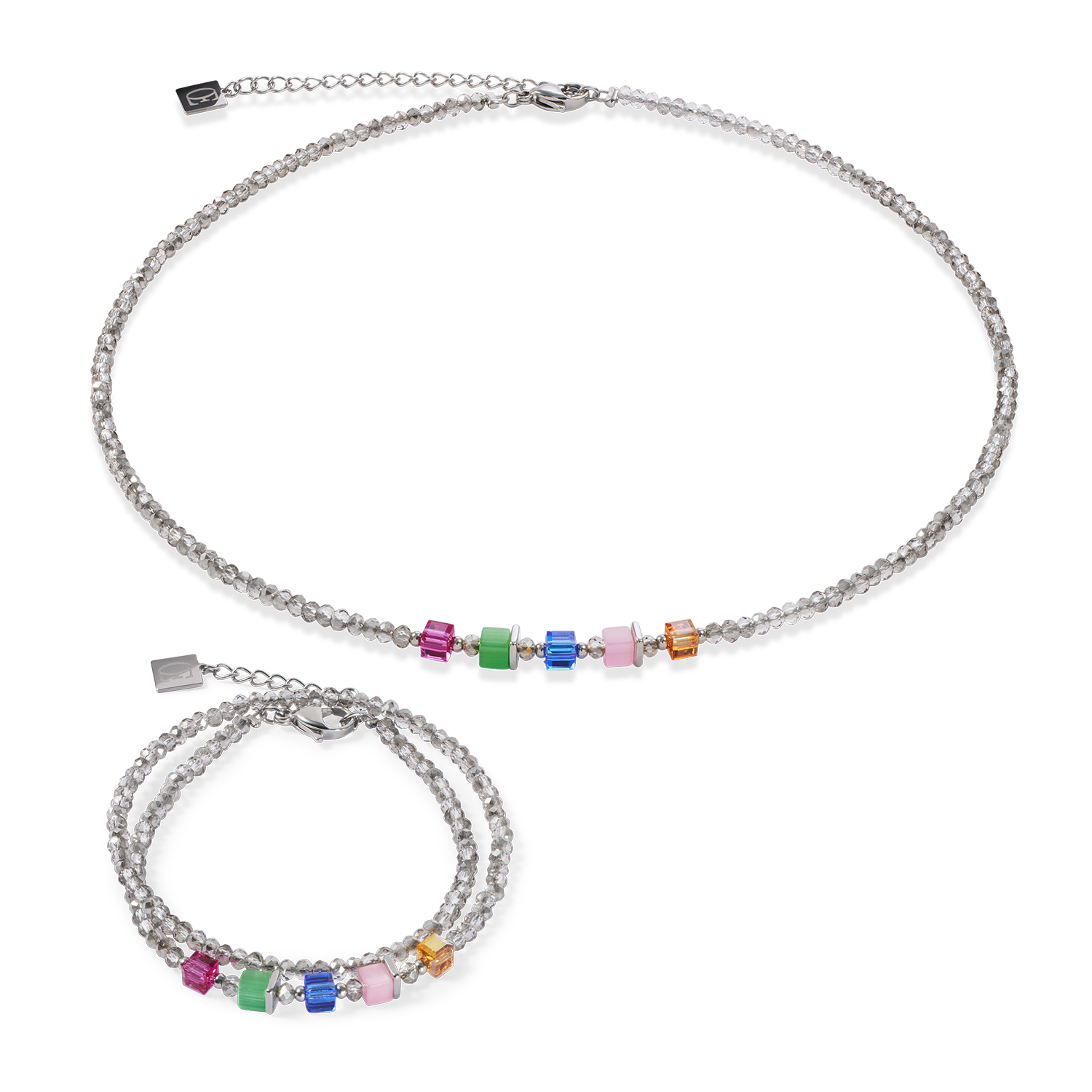 Joyful Colours Update Collana argento-multicolor