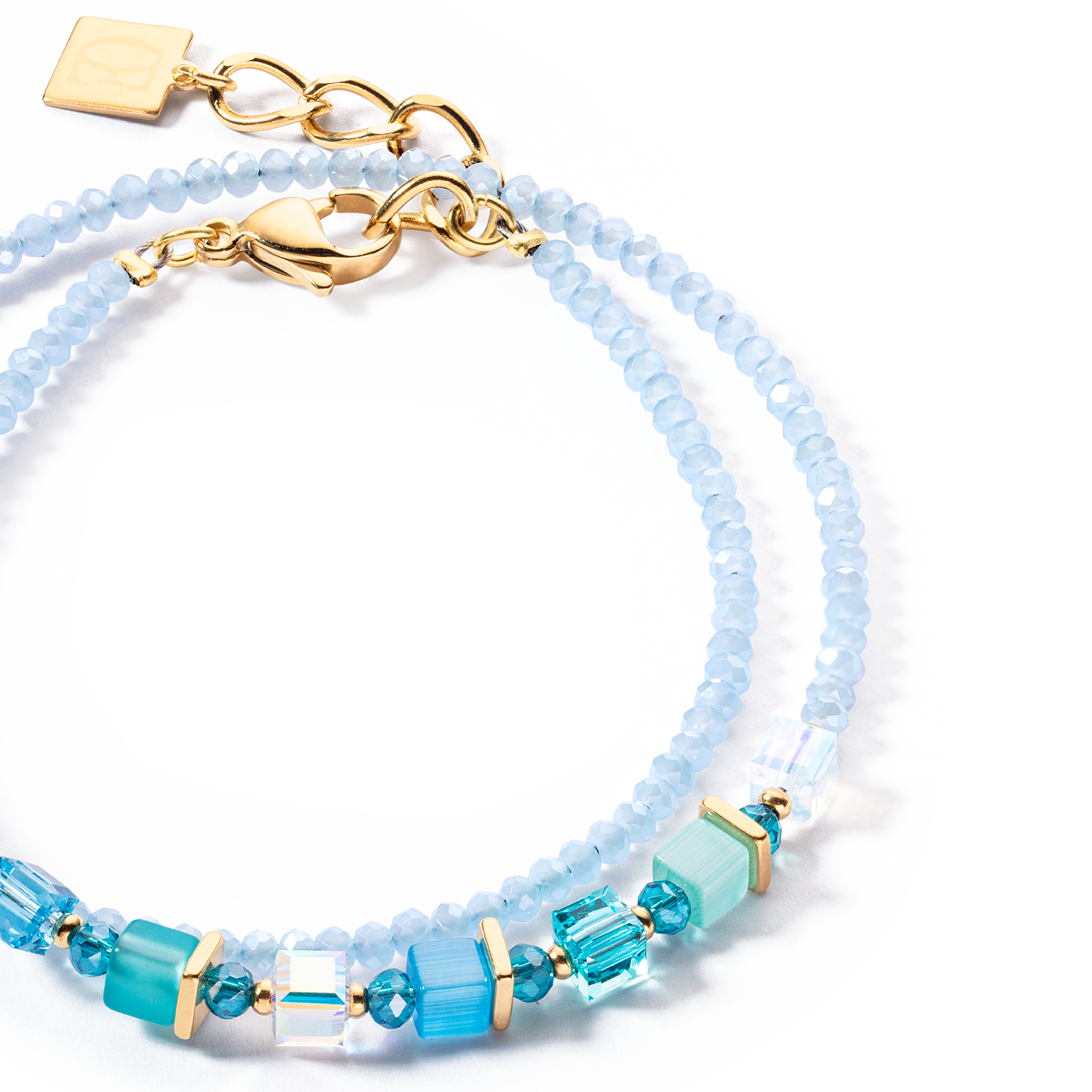 Joyful Colours Wrap bracciale oro turchese