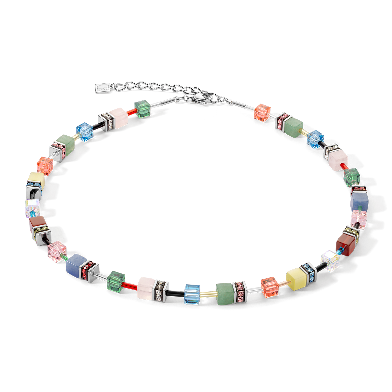 Collana GeoCUBE® Iconic Precious Multicolour Delight