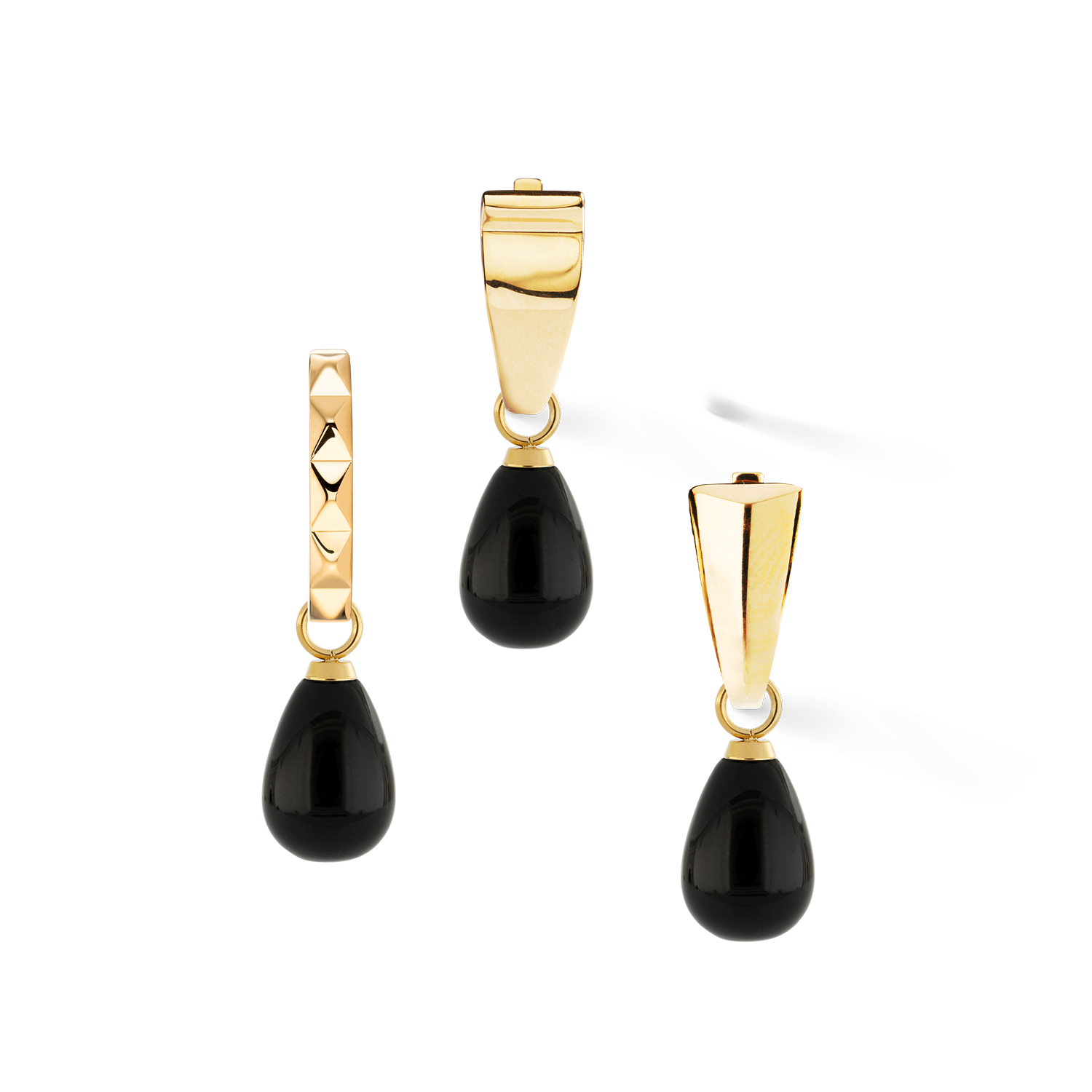 EAR ME UP Charm Gocce Oro-Nero