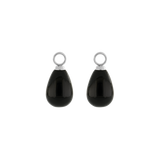EAR ME UP Charm Gocce Argento-Nero