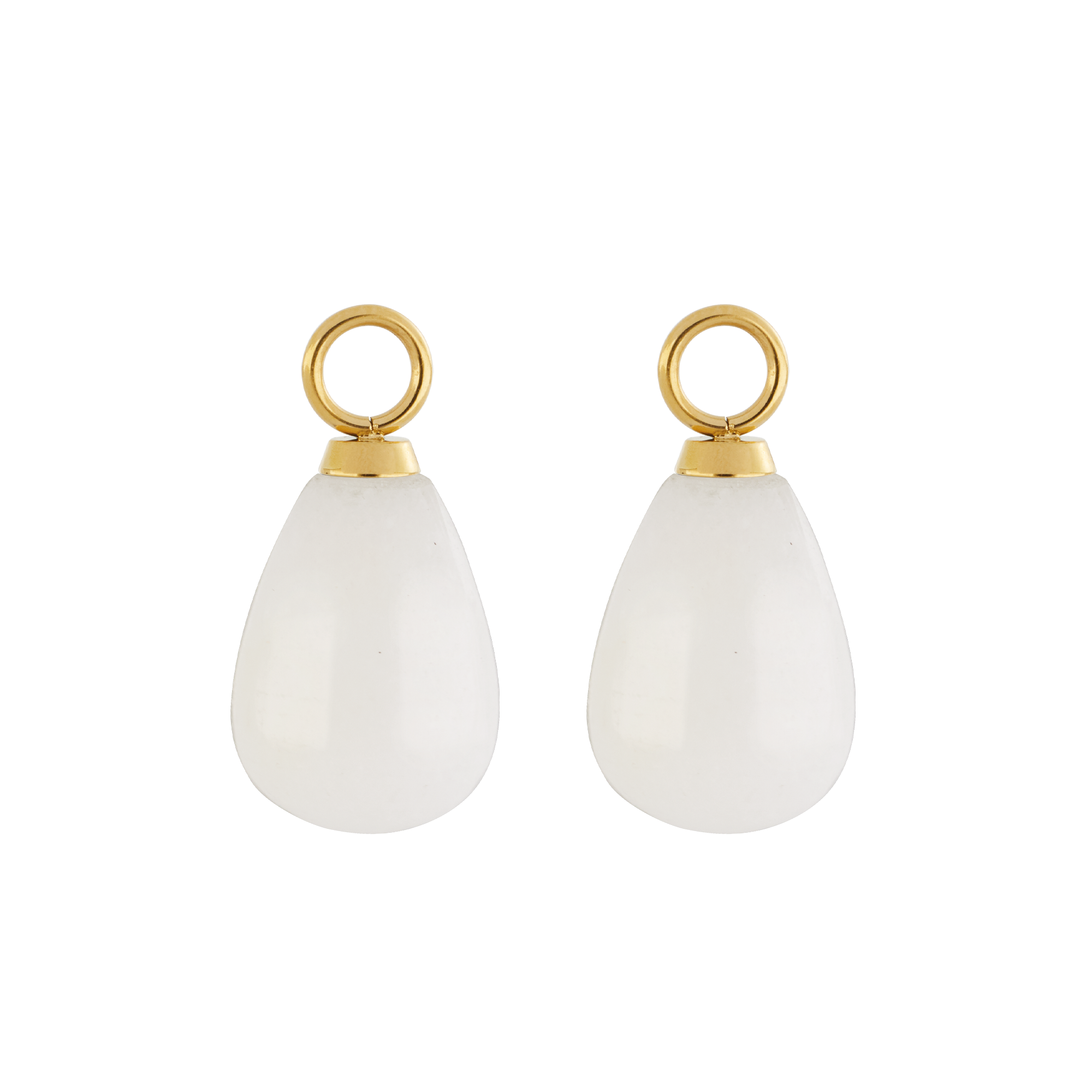 EAR ME UP Charm Gocce Oro-Bianco
