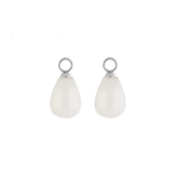 EAR ME UP Charm Gocce Argento-Bianco