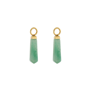 EAR ME UP Charm Obelisco Oro-Verde