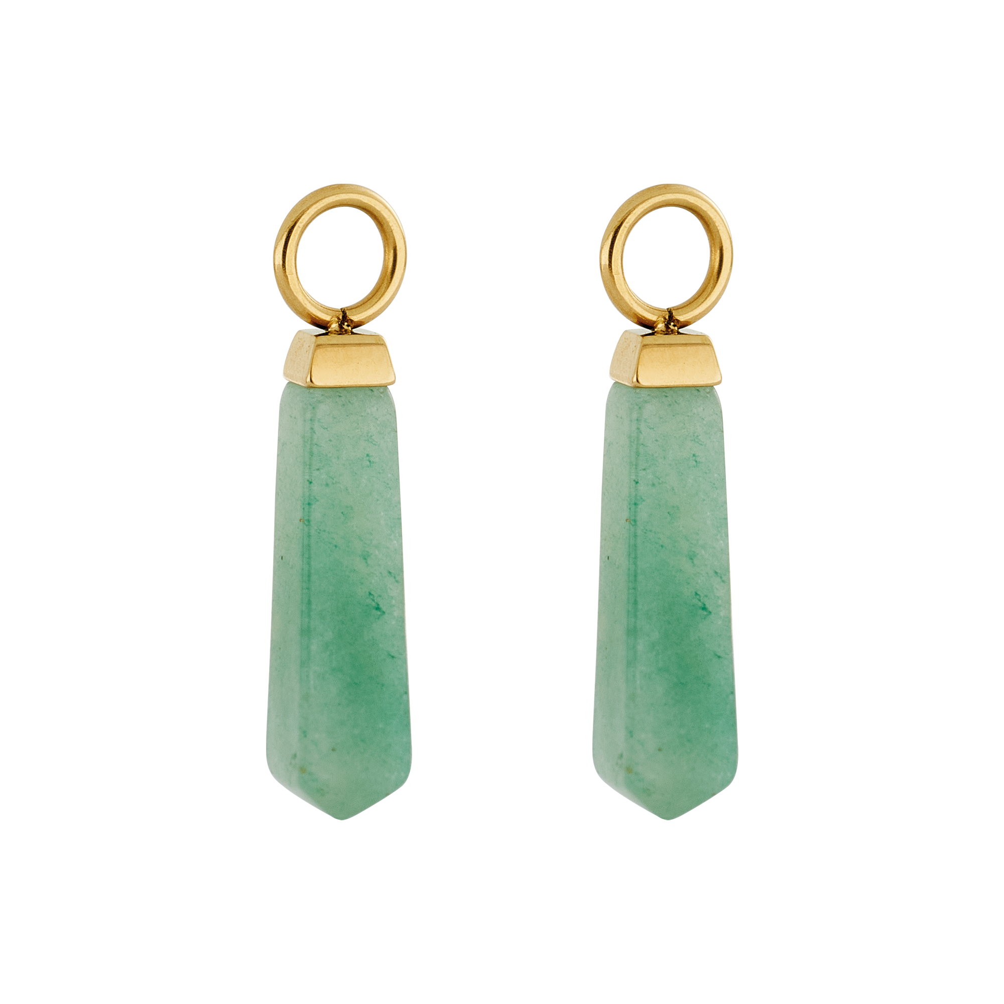 EAR ME UP Charm Obelisco Oro-Verde