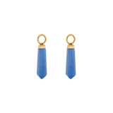 EAR ME UP Charm Obelisco Oro-Blu