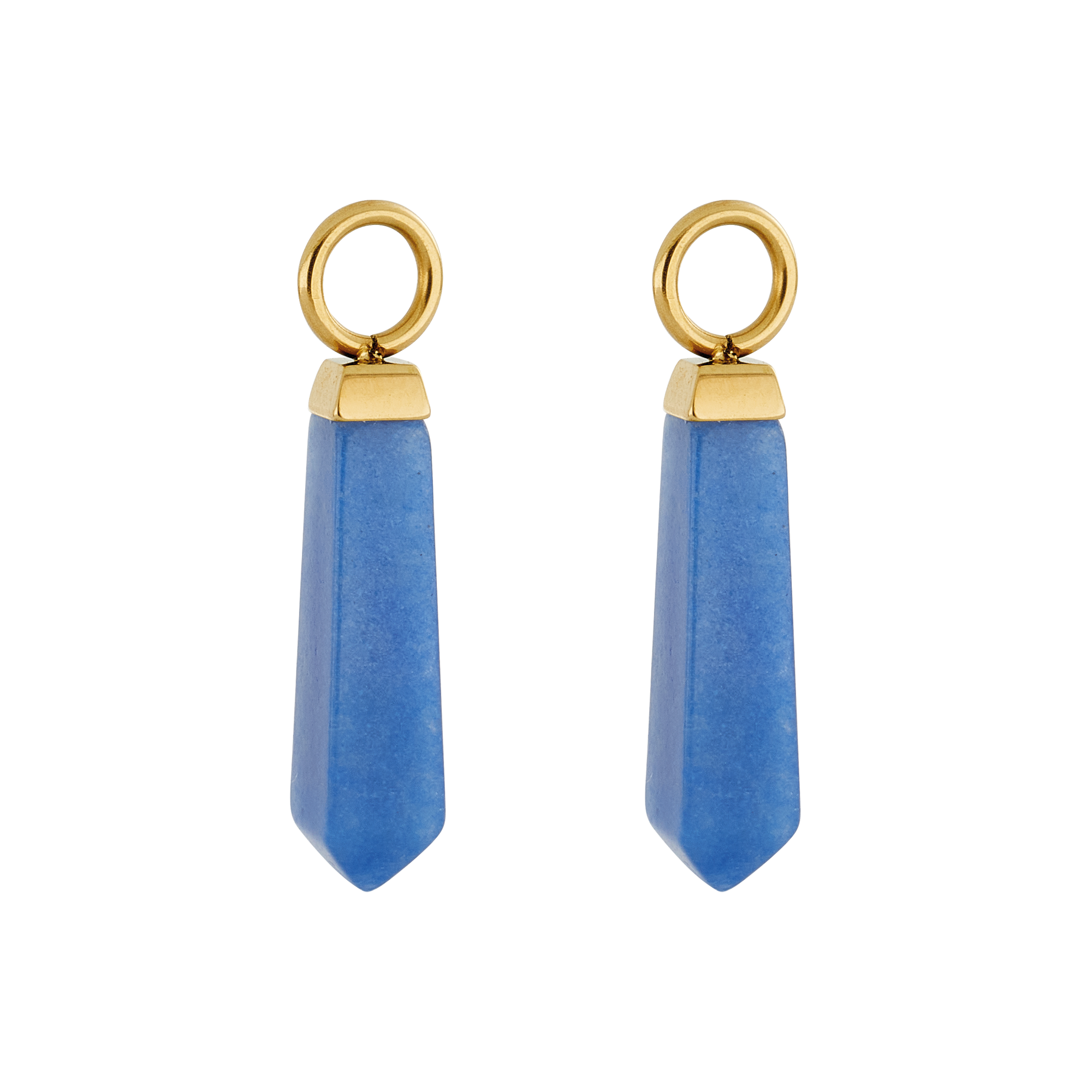 EAR ME UP Charm Obelisco Oro-Blu