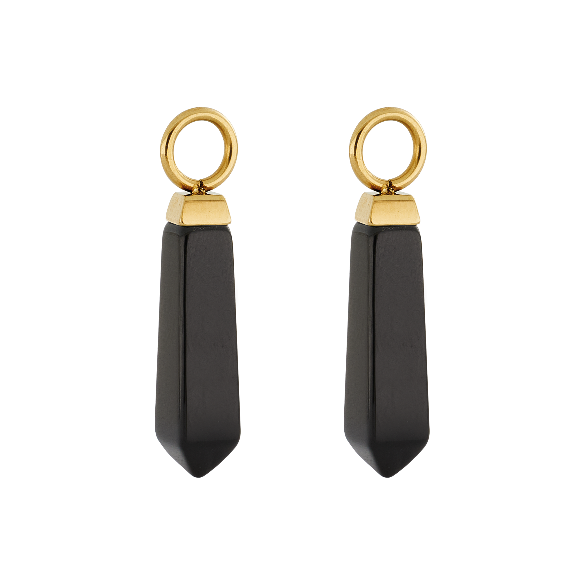 EAR ME UP Charm Obelisco Oro-Nero