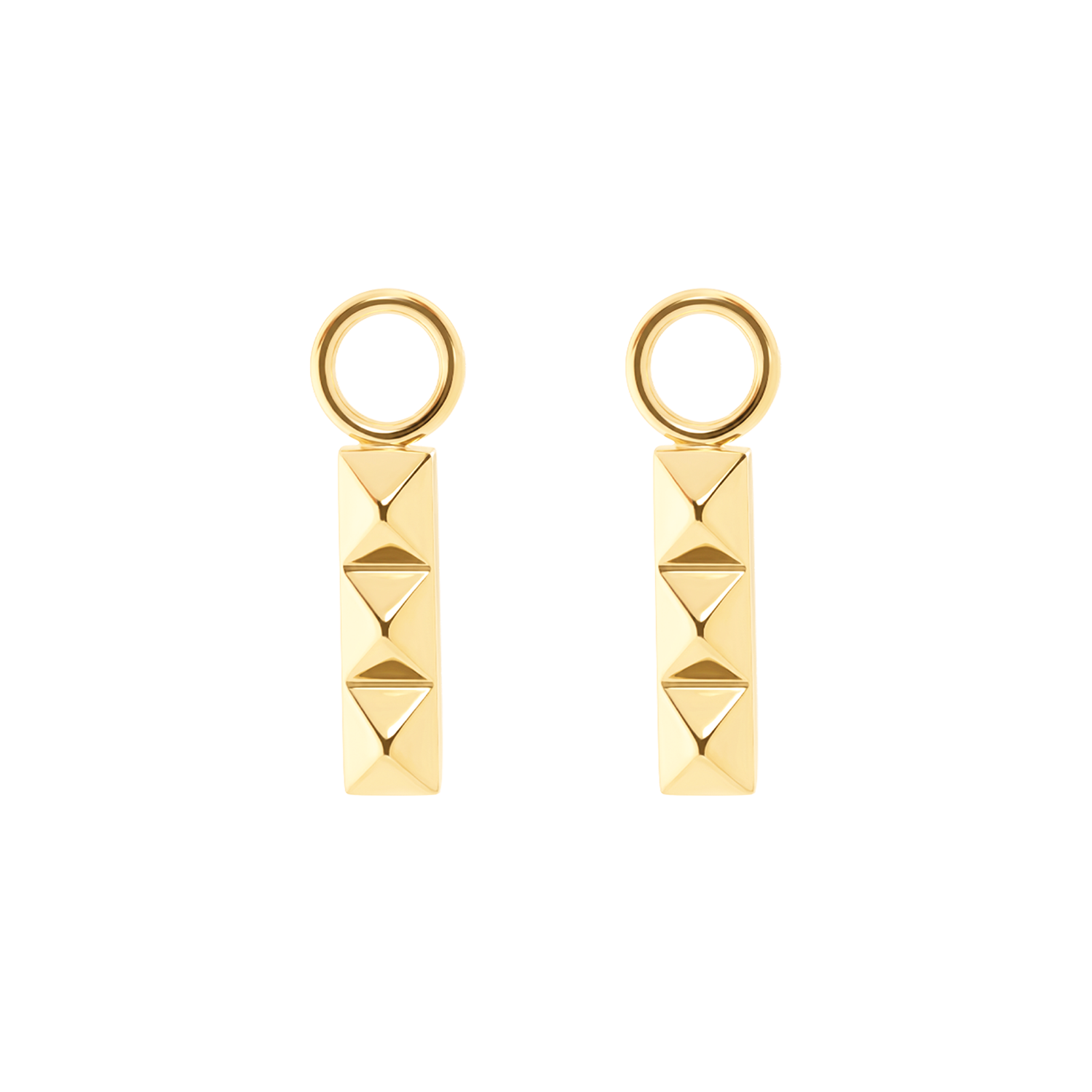 EAR ME UP Charm Spikes Trio Bar oro