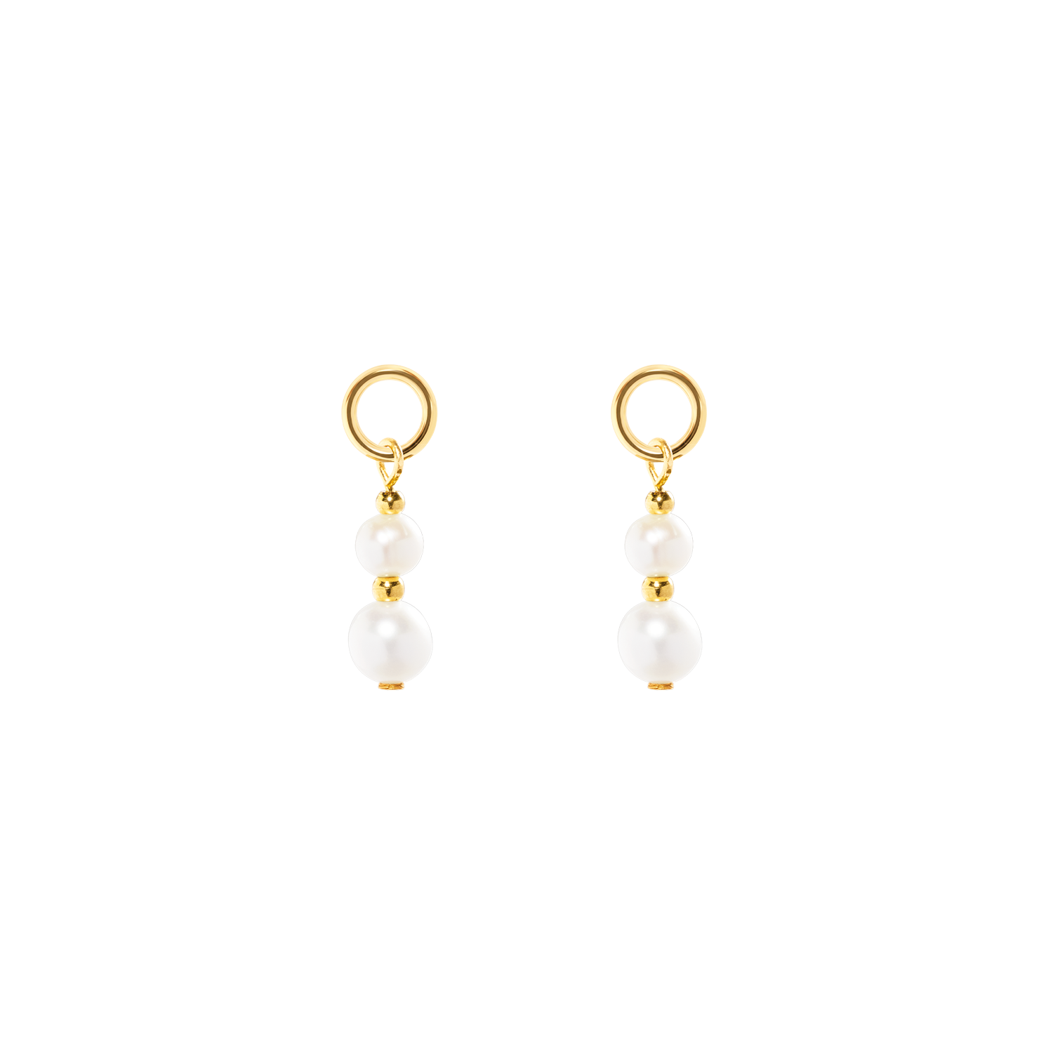 EAR ME UP Charm Pearls oro-bianco
