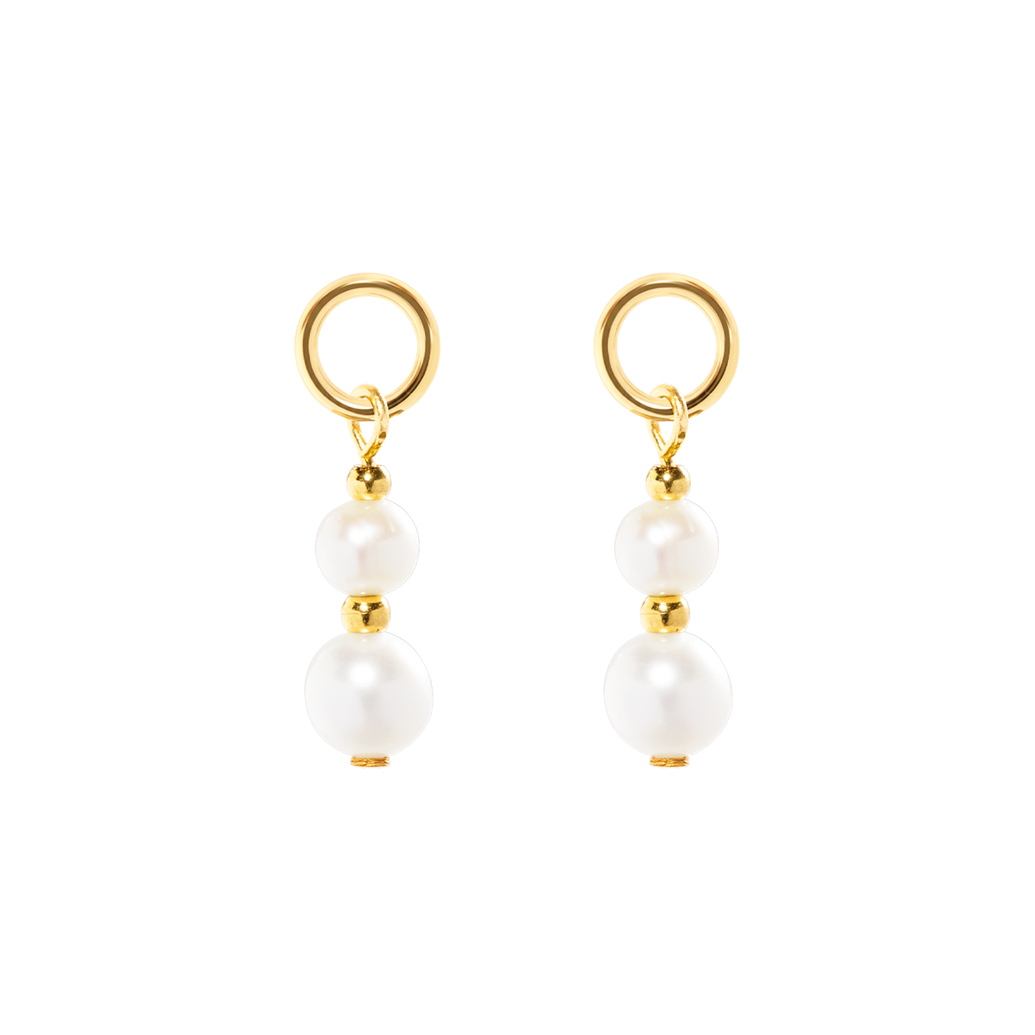 EAR ME UP Charm Pearls oro-bianco