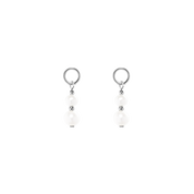 EAR ME UP Charm Pearls argento-bianco
