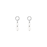 EAR ME UP Charm Pearls argento-bianco