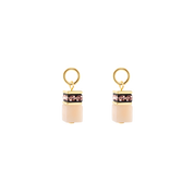 EAR ME UP Charm GeoCUBE® oro-albicocca