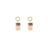 EAR ME UP Charm GeoCUBE® oro-albicocca
