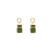 EAR ME UP Charm GeoCUBE® oro-verde