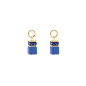 EAR ME UP Charm GeoCUBE® oro-blu