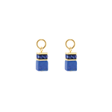 EAR ME UP Charm GeoCUBE® oro-blu