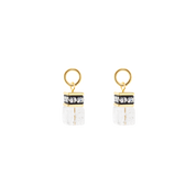 EAR ME UP Charm GeoCUBE® oro-cristallo