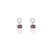 EAR ME UP Charm GeoCUBE® argento-rosa