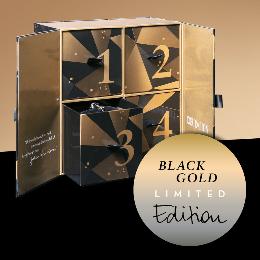 Calendario dell'Avvento Nero Oro