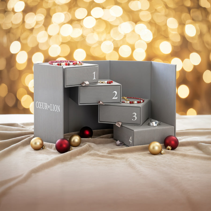 Calendario dell'Avvento Wave Festive argento