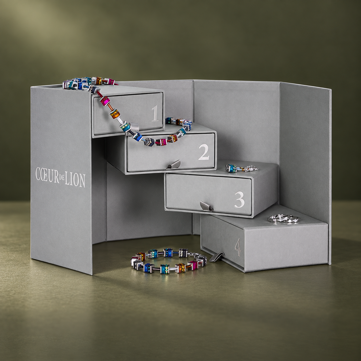 Calendario dell’Avvento Classic Multicolor Winter argento