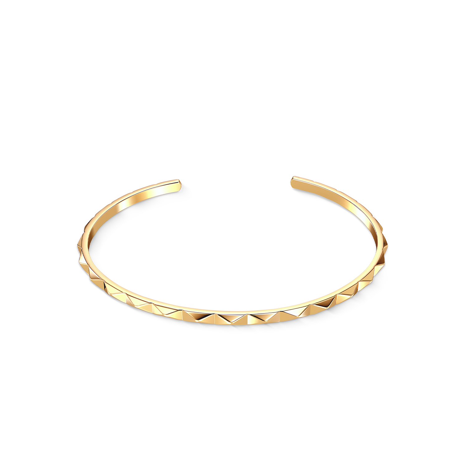 Bracciale rigido aperto Spikes oro