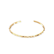 Bracciale rigido aperto Spikes oro