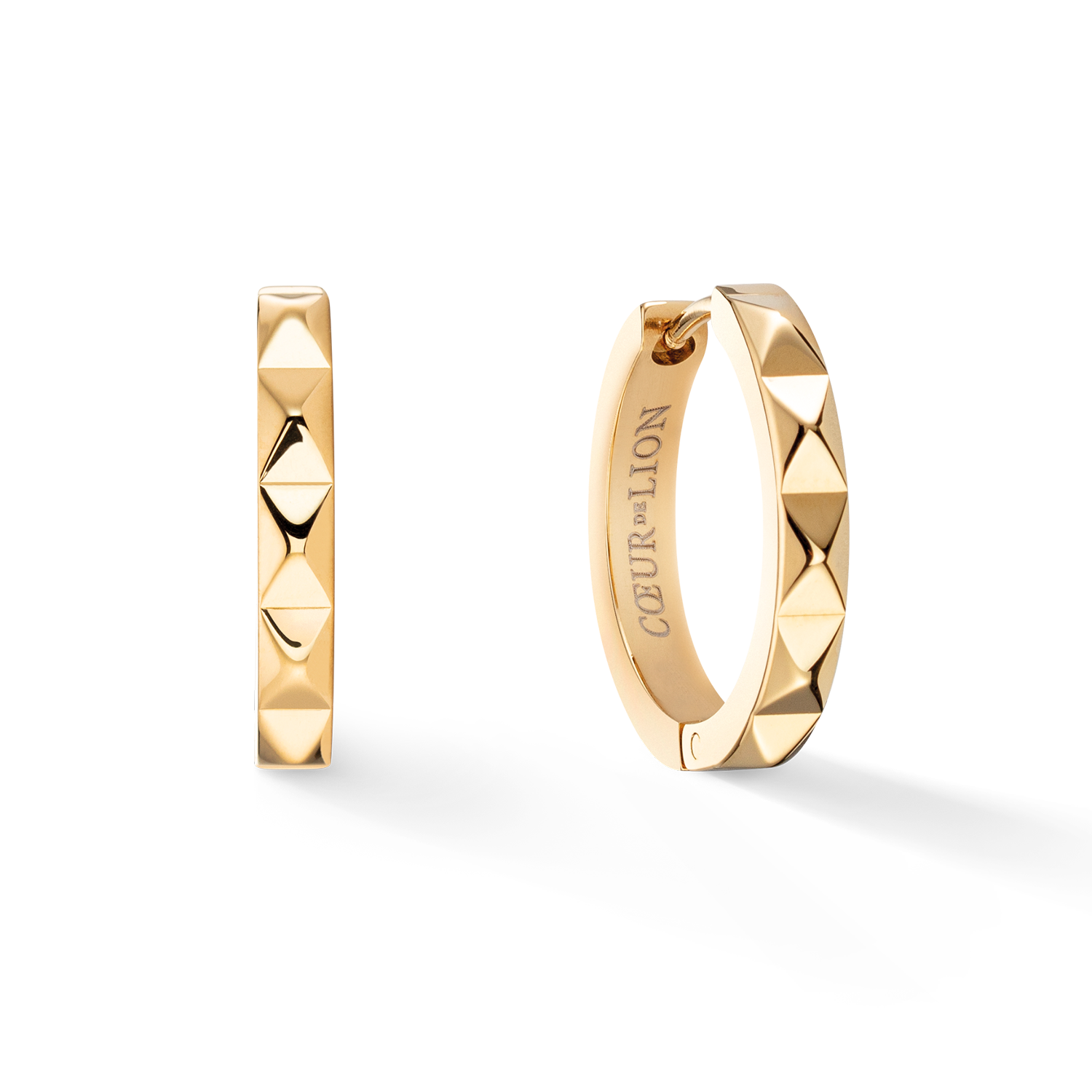 Orecchini creoli Spikes 23 oro
