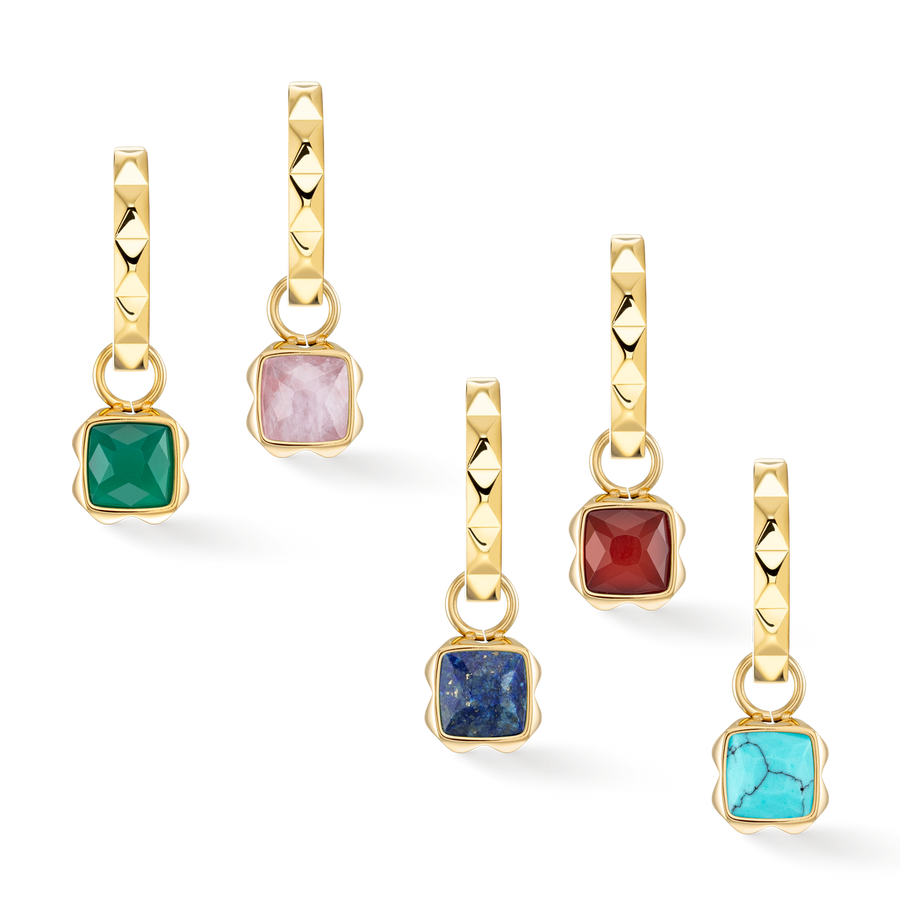 Orecchini creoli Spikes 23 oro