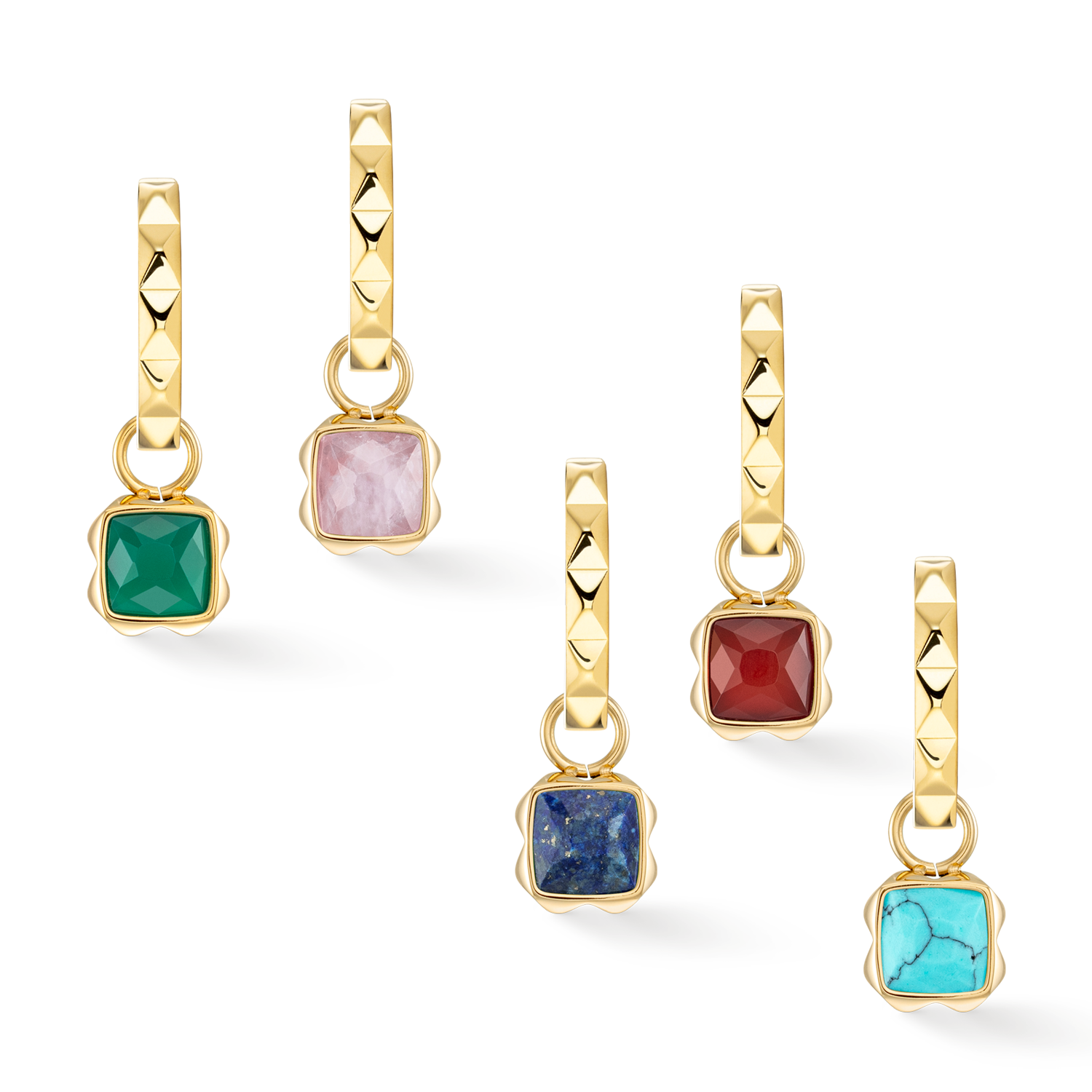 Orecchini creoli Spikes 23 oro