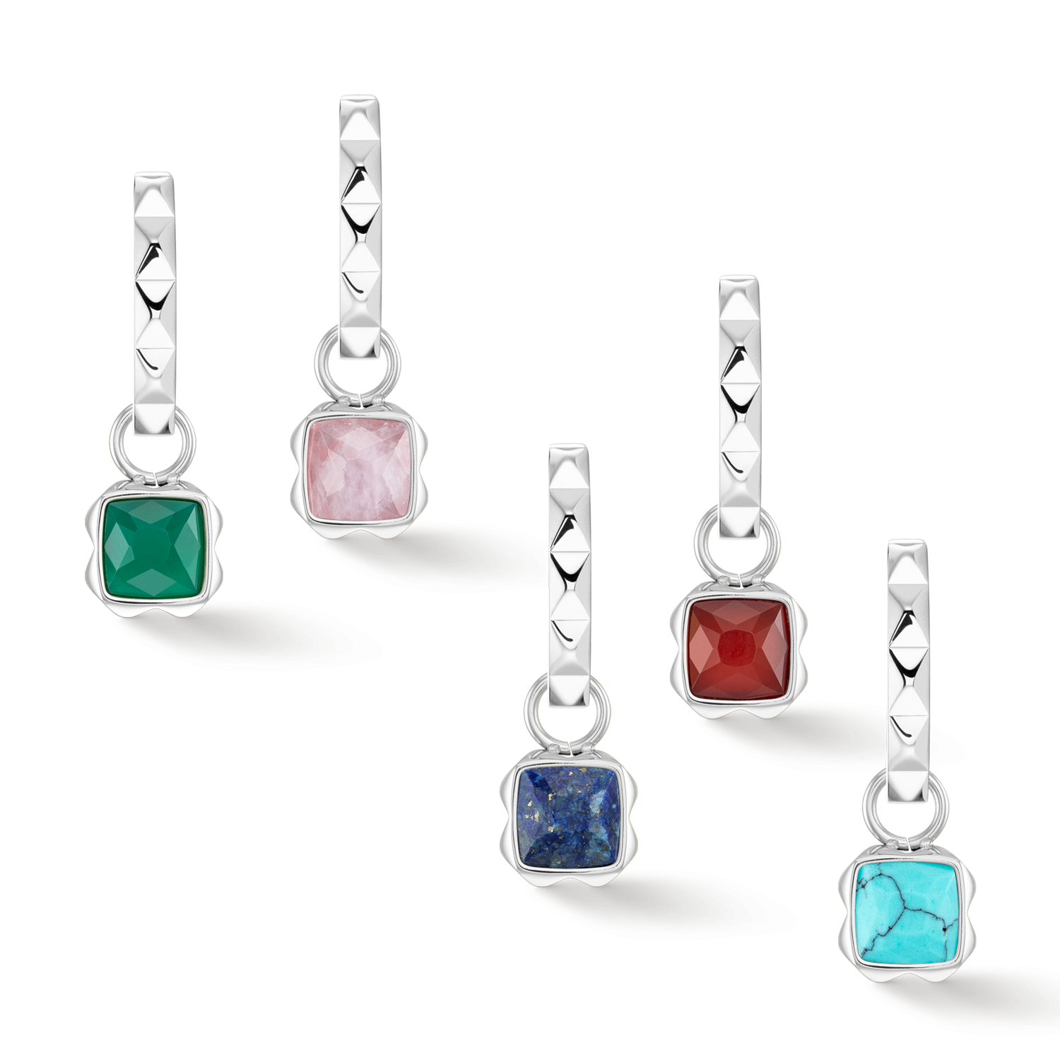 Orecchini creoli Spikes 23 argento