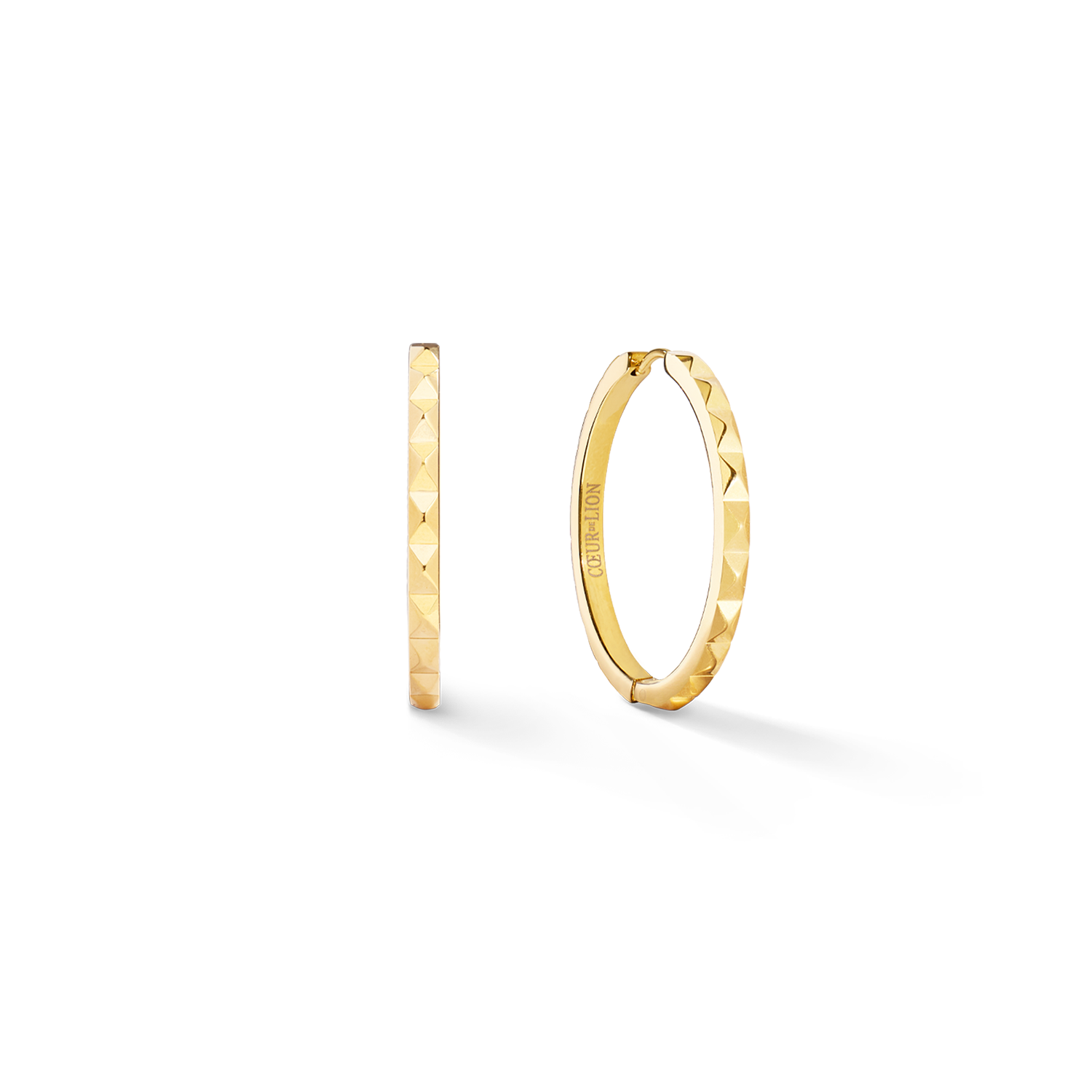 Orecchini creoli Spikes 35 oro