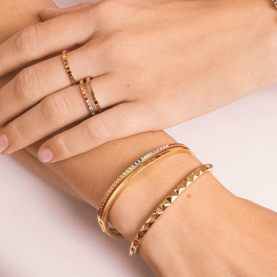 Eternal Unity bracciale oro-rainbow