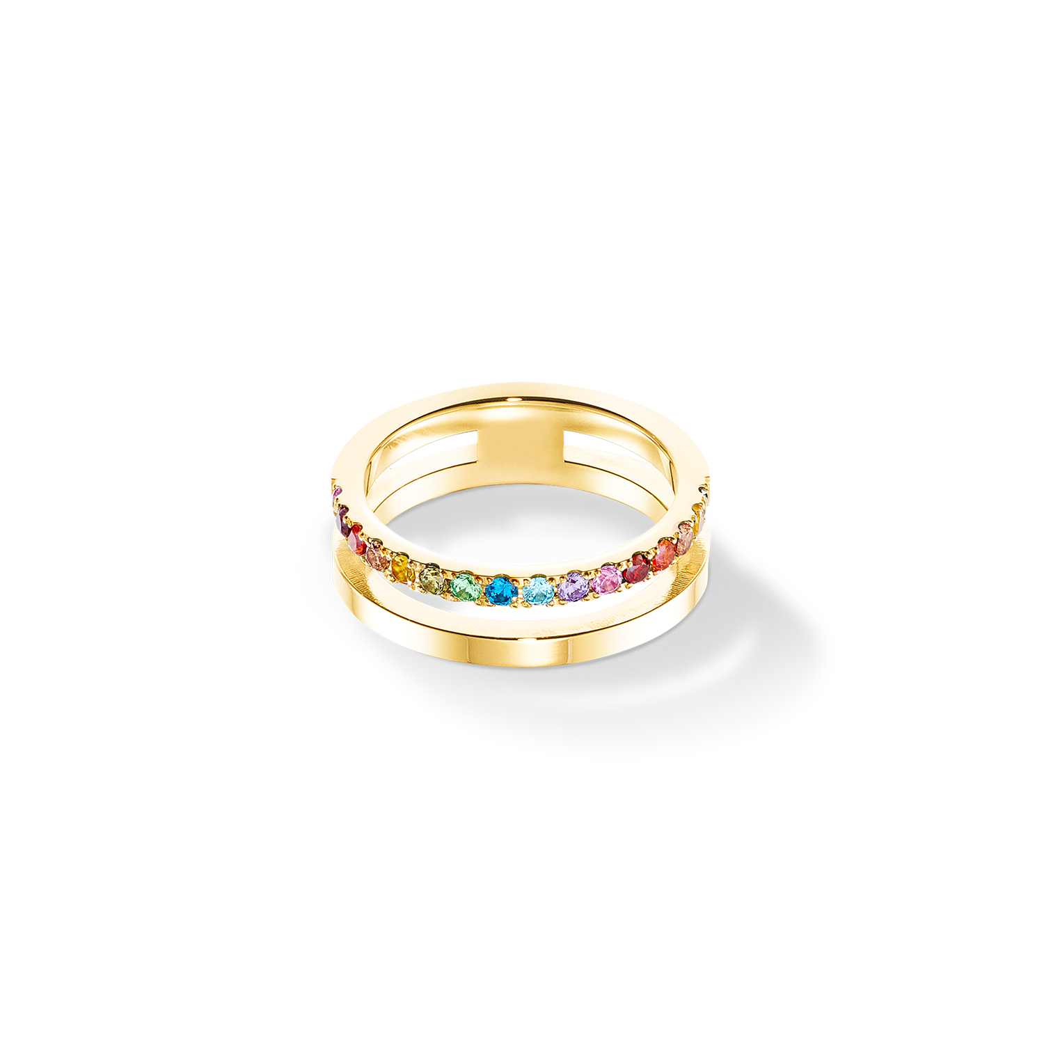 Eternal Unity anello oro-rainbow