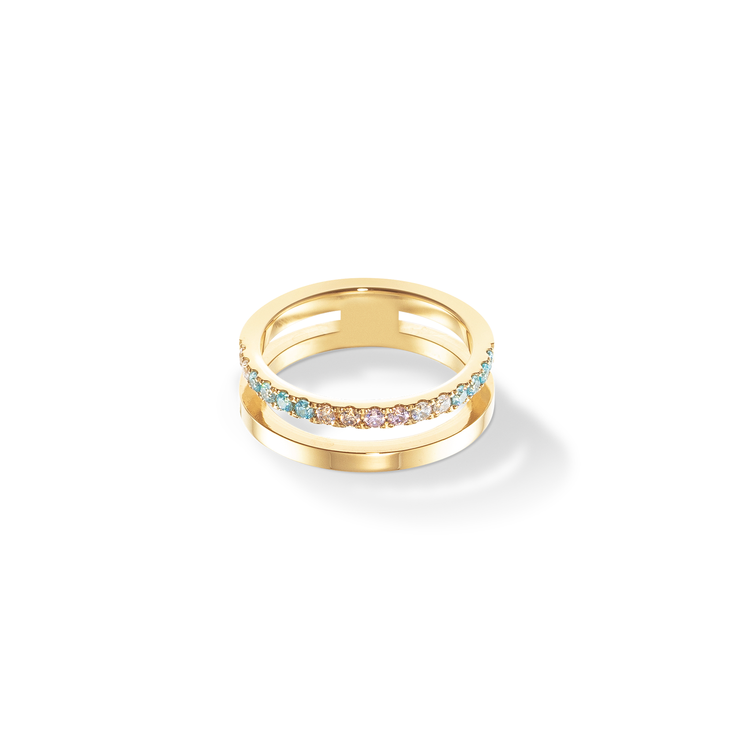 Eternal Unity Anello oro-multicolore pastello