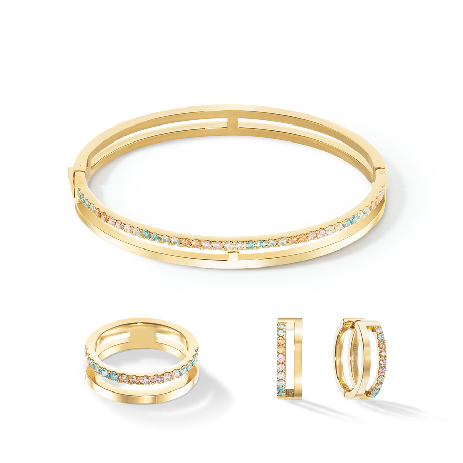 Eternal Unity Anello oro-multicolore pastello