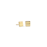 Orecchini a buco Square Wave oro