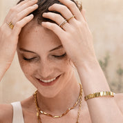 Anello Slim Wave Gold